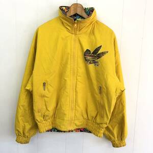 vintage adidas リバーシブル ナイロンジャケット L アディダス ビンテージ 80s 90s スキー　中綿　総柄　ブルゾン