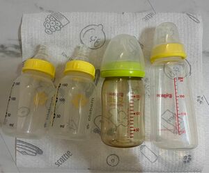ピジョン Pigeon 母乳実感 プラスチック製 哺乳瓶メデラプラスチック哺乳瓶4個セット
