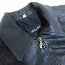 ◆イタリア製 BALLY バリー レザージャケット 革ジャン レザージャンパー 黒 ブラック サイズ34_画像6