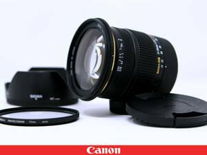 ◇美品◇Canon キャノン用 【SIGMA シグマ DC 17-50mm F2.8 EX HSM】 フィルター フード付属★17mmをカバー手ブレ補正大口径ズームレンズ 