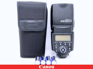 ◇美品◇Canon キャノン 純正 スピードライト 430EX II ◇SP430EX2◇中古乾電池 ケース付属★フラッシュライト ストロボ