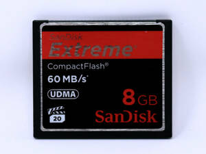 ◇美品◇CFカード 8GB SanDisk Extrme CompactFlash 60MB/s　8GB◇コンパクトフラッシュ★中古美品★SDCFX-008G-J61