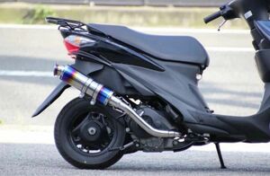 SALE 新品　即日発送　HMS スズキ 08アドレスV125 (CF46A) バイクマフラー SSB ステンレス ブルーカラー