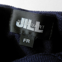 ジルバイジルスチュアート JILL by JILL STUART ファー付きタートルネックニット 7分袖 フォックスファー着脱 ネイビー 洗える l0130-9_画像5