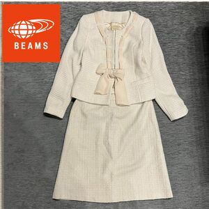 美品 BEAMS HEART ビームスハート ツイードスーツ　セットアップ ママスーツ セットアップ