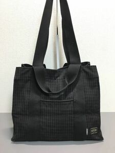 吉田カバン PORTER ポーター G1950 2WAY 格子柄 ショルダーバッグ ブラック