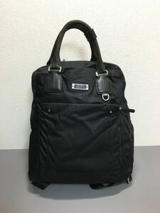 TUMI トゥミ 2WAY ナイロン×レザー リュックサック バックパック ブラック