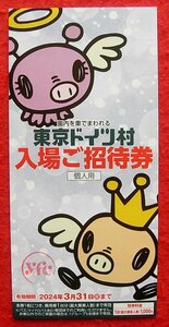 ★東京ドイツ村　入場ご招待券　割引 クーポン　ウインターイルミネーション　期限 2024年3月31日 まで