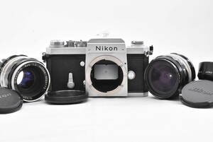 ニコン NIKON ニコン F アイレベル シルバー/ 非Ai 50mm F2 / 非Ai 28mm F3.5カメラレンズキット(t5514)