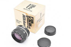 ★美品箱付き★ ニコン Nikon ニコン Ai-s NIKKOR 28mm F2.8 レンズ (t4382)