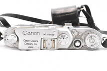 Canon キャノン Canon IVSb 改型 Canon Lens 50mm F1.8 レザーケース フード付き レンジファインダー (t4696)_画像4