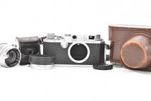 Canon キャノン Canon IVSb 改型 Canon Lens 50mm F1.8 レザーケース フード付き レンジファインダー (t4696)_画像1