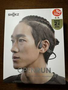 ほぼ未使用　SHOKZ OpenRun ブラック　骨伝導イヤホン　耳を塞がない　ワイヤレス　ショックス ジョギング