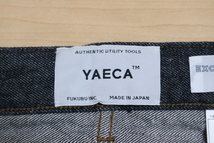 YAECA PIPED STEM DENIM(1-11WB) ヤエカ パイプドステム ブラックデニム パンツ ジーンズ スリム_画像3