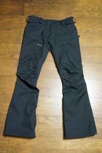 美品 男性用 VOLCOM ボルコム スノーボードウエア ARTICULATED PANT アーティキュレイティド スノーパンツ G1351808 サイズS 黒