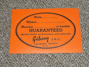 Gibson サウンド・ホール　ステッカー その5 未使用