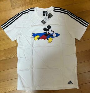 Tシャツ adidas 3ストライプ アディダス ホワイト 半袖 Originals オリジナルス 白 ミッキー　ディズニー