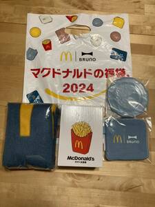 新品未開封マクドナルド 福袋 ポテト加湿器 ブランケット BRUNO ブルーノ ミニプレート　コインポーチ　McDonald マック グッズ 2024