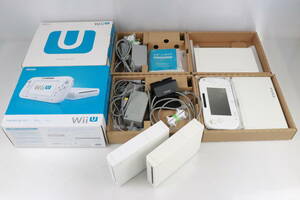 1円～★未検品★ニンテンドー Wii Wii U 本体 まとめて4点セット まとめ売り RVL-001 WUP-S-WAFC Nintendo 任天堂 shiro シロ R446