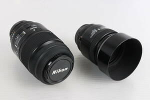 1円～★展示品・未検品★Nikon ニコン レンズ AF-S Nikkor 85mm F/1.8G AF Micro Nikkor 105mm F2.8D まとめて2点セット 望遠 ズーム R454