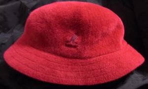 kangol カンゴール　ファー　ハット　赤　hiphop ll cool j