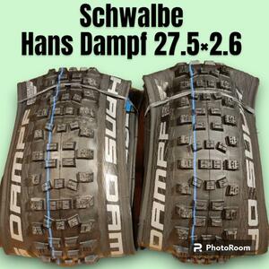 Schwalbe Hans Dampf 27.5×2.6 black 2 pcs set! Trail ride also recommendation. tire!