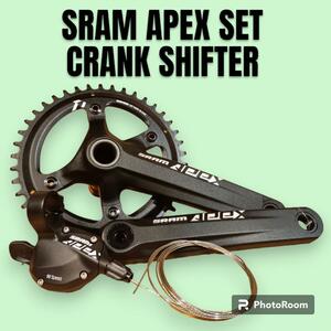 グラベルバイクに◎ SRAM APEX 1×11s クランク・シフターセット。SURLYやALL CITYクロモリグラベルにもおすすめ！！