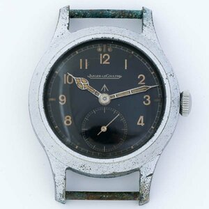 Jaeger-LeCoultre ジャガールクルト ダーティダース WWW 手巻 ブラック文字盤 ミリタリー スモセコ フェイスのみ メンズ腕時計 #35983