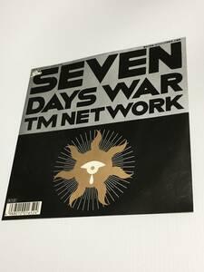 シングルレコード/TM NET WORK/SEVEN DAYS WAR/TMネットワーク/ぼくらの七日間戦争主題歌/中古品/試聴確認済み