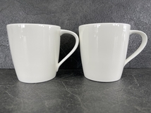 マグカップ 2脚セット 新品 NARUMI Bone China ナルミ ボーンチャイナ Styles 50481-2697 ホテル使用 シンプル 食器 コップ / 61845 在★24_画像2