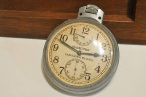 【特大36サイズ】ハミルトン 軍用時計 インジケータ仕様 ミリタリー 懐中時計 アンティーク 手巻き 機械式 21石 1942年