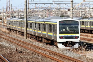 ◆[1-3045]鉄道写真:JR 209系(房総色)◆2Lサイズ