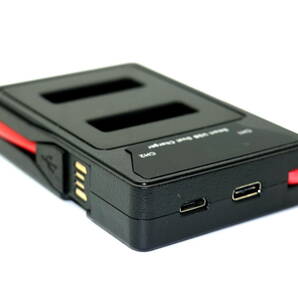 ソニー SONY BC-TRX 互換品 USB デュアル バッテリー USBケーブル内蔵・充電器 NP-BX1 用 新品・未使用品の画像4