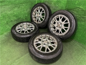 22年製 GOODYEAR Efficient Grip Eco EG01 185/65R15 Venthandi 15×5.5J PCD100 4H ハブ64 off43 デミオ等に 売切!!