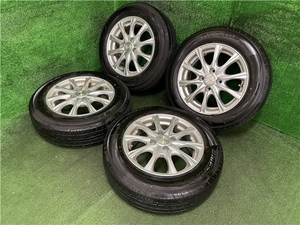 ヴィッツ等に Weds JOKER 14×5.5J PCD100 4H ハブ71 off38 YOKOHAMA S73AV YOKOHAMA BluEarth-ES32 165/70R14 売切!!