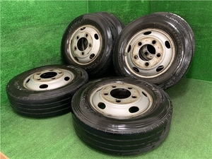 [直接引取限定] コンドル等に 6本セット ダンロップ ENASAVE SPLT38 205/75R16/113/111L/LT 5H 16×5.5J 発送不可 売切!!