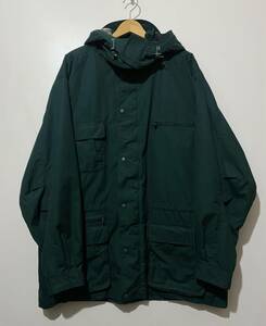 90s 白タグ Eddie Bauer マウンテンパーカー 緑 グリーン XL フーディー取り外し可 アウター チェック US古着 ヴィンテージ アメカジ 