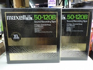 ★NEW新品使用品！まとめて2本セット★Reel-to-reel-tape 10inch｜オープンリール｜【2-SET】maxell UD XL 50-120B SOUND RECORDING TAPE