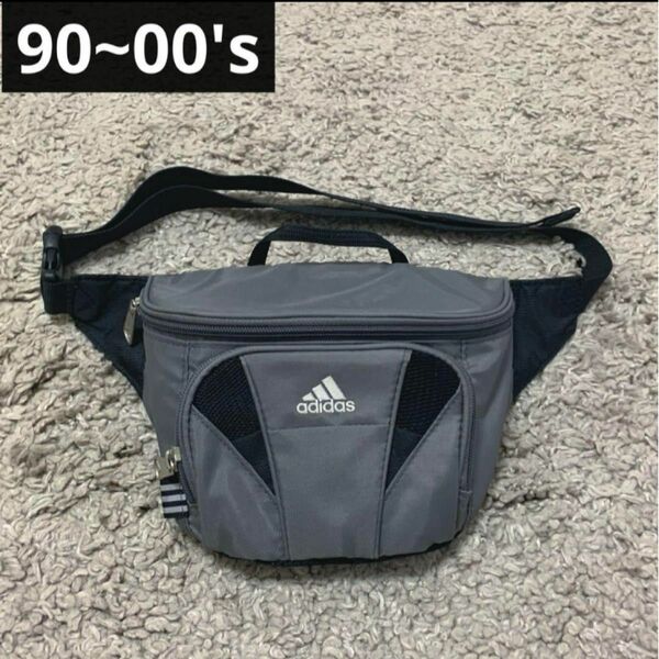 90~00s adidasウエストポーチarchive y2kヴィンテージ古着 ボディバッグ アウトドア