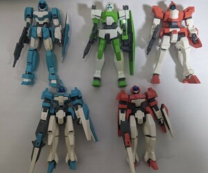 ガンプラAGE地球連邦軍系5体(クランシェ、ジェノアスⅡ、アデル等)