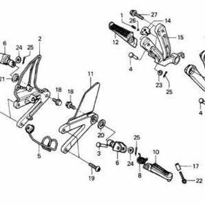 MC28 純正 チェンジゴム 1個 送料250円～ NSR250R シフト ペダル ラバー MC21 nsr 250 R MC18 ブレーキ ペダル ゴム NC35 RVF 400R .mr7の画像4