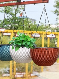  hanger type planter color difference 4 piece ( plant is not attached ) free shipping ( prompt decision )