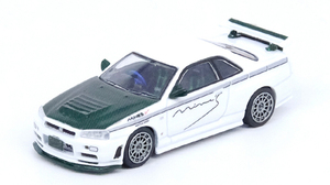 INNO Models(イノモデル) 1/64 Nissan スカイライン GT-R (R34) NISMO R-Tune "MINES" グリーンカーボンボンネット