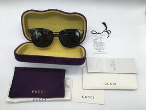 【8246】GUCCI グッチ サングラス GG0851SK 002 ブラック ゴールド 国内正規品 朝倉未来着用モデル