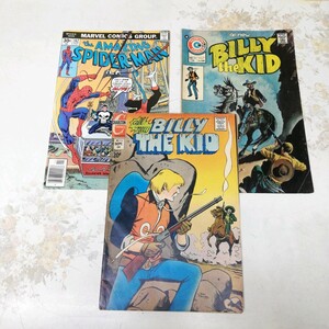 【ジャンク】 アメコミ3冊 billy the kid / spider-man / アメリカンコミック 良品専科アメコミ No.8