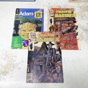 【ジャンク】 アメコミ3冊 / Fightin' Marines Charlton Comics / adam-12 gold key / アメリカンコミック 良品専科アメコミ No.12