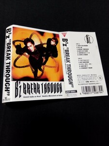 1990年□貴重品　B'z　カセットテープ　BREAK　THROUGH CDではございません