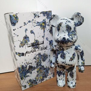 BE@RBRICK Jackson Pollock Studio CHROME Ver.400％ 280mm MEDICOM TOY おしゃれ クリスマス ギフト