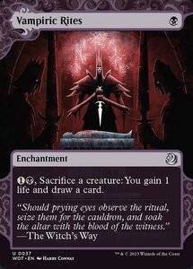 MTG ■黒/英語版■ 《吸血の儀式/Vampiric Rites》★FOIL★ エルドレインの森 おとぎ話 WOT