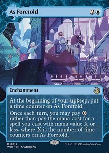 MTG ■青/英語版■ 《予言により/As Foretold》エルドレインの森 おとぎ話 WOT